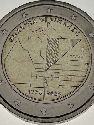 Ιταλία 2 Ευρώ 2024 UNC Guardia di Finanza αναμνηστικό κέρμα