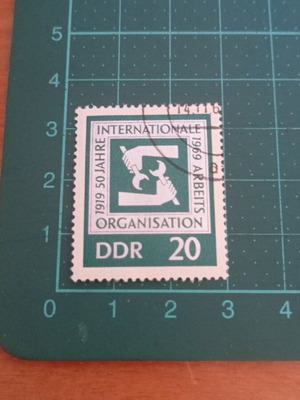 Γραμματόσημο Γερμανίας DDR 1969 50ή επέτειος I.L.O. like new