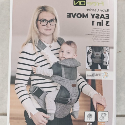 FreeON Easy Move 3 in 1 Baby Carrier new, gray mint