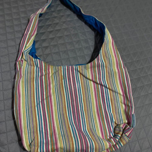 Shoulder bag used, colorful and spacious