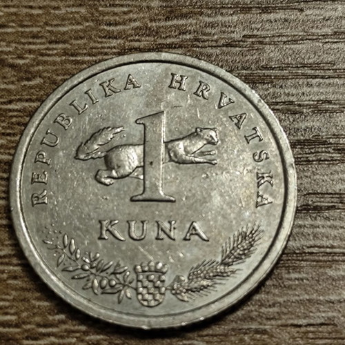 Croatian commemorative coin 1 Kuna 2004 used with Nightingale design