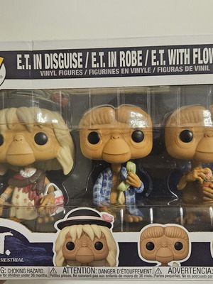 ET 3-Pack Funko Pop Used With Some Damage To Box