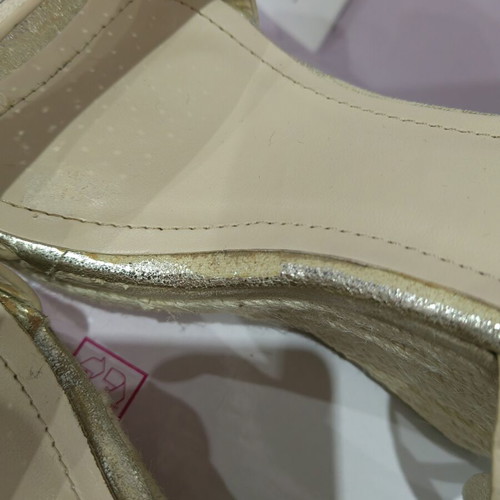Women's platform sandals size 40 used, beige