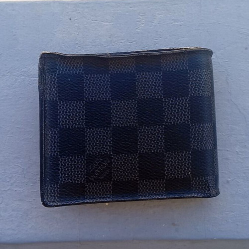 Wallet Louis Vuitton used for men grey