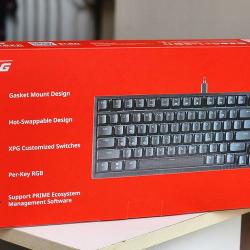 XPG Sorcerer Mechanical Gaming Keyboard with XPG Red Switches RGB Black new