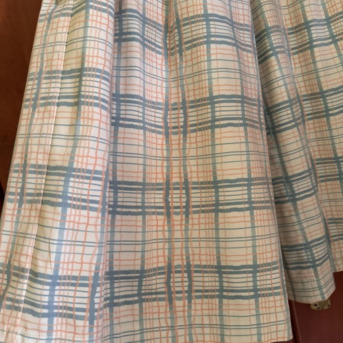 Never on Sunday checked culotte pants, size S, retro summer style