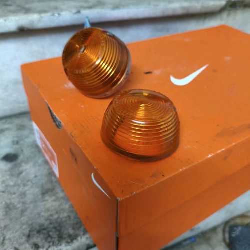 Honda C50 6v used rear turn signal with two lenses
