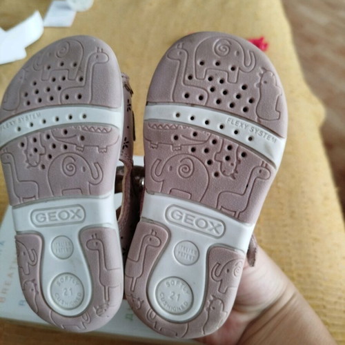 Geox children's sandals like new, rotten apple color, size 21