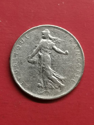 France 1 Franc Coin 1960 used
