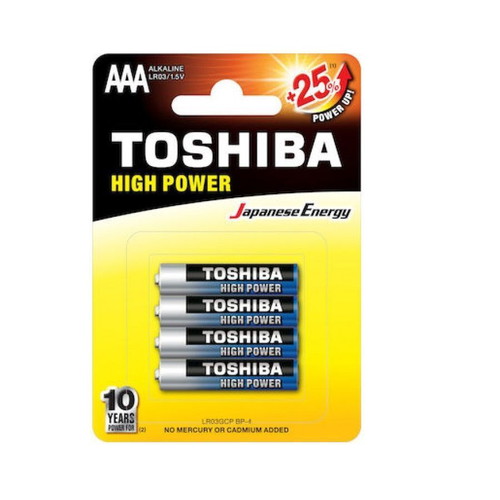Toshiba AAA LR 6 batteries new, pack of 4