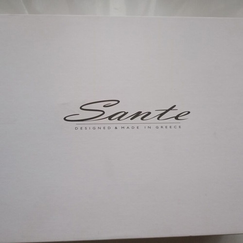 Sante women's sandals like new, gold snake design, heel 13 cm, size 39