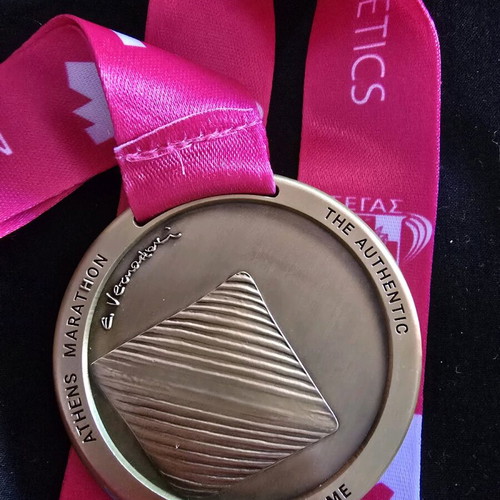 Athens Marathon 2025 5km Authentic Medal new
