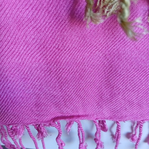 Cotton pashminas scarves, fuchsia and olive green