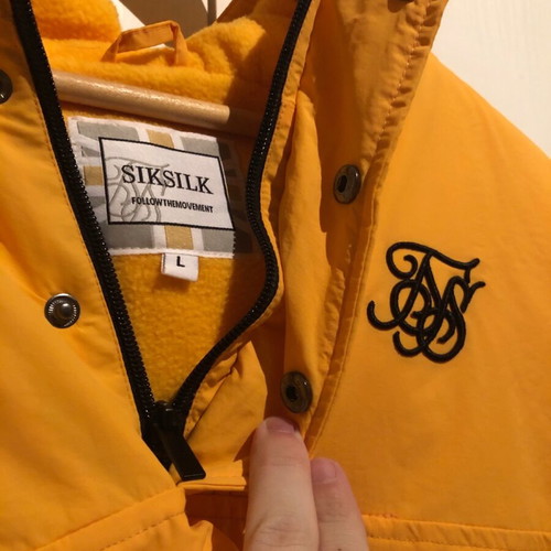 Sik Silk Windbreaker Jacket New Yellow Size L