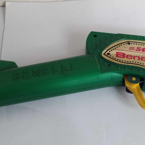 Benelli Rifle Space friction gun used, Greek plastic toy from 70s