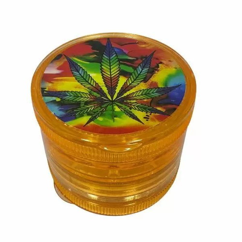 Plastic grinder 55x35mm 4-position orange new