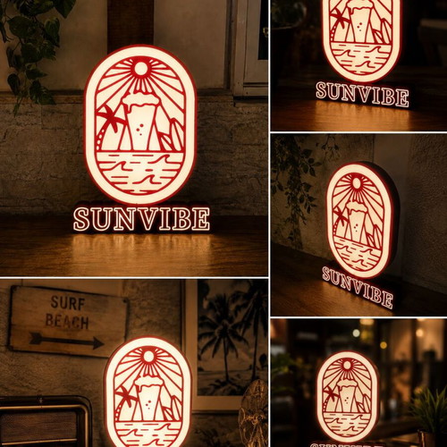 Custom 3D LED Logo Sign Lightbox made to order