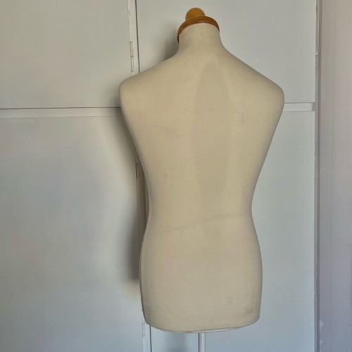 Male styrofoam mannequin used for sewing