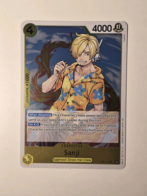 Sanji One Piece Card Game EB04-052 σπάνια, σαν καινούργιο