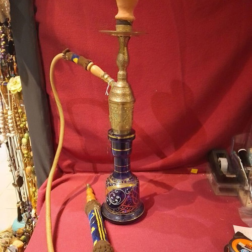 Traditional hookah used, height 52 centimeters