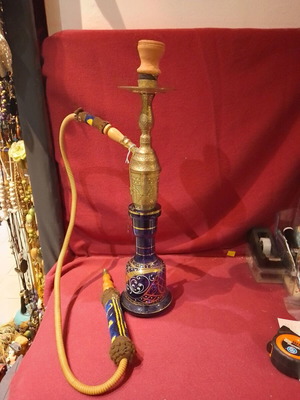 Traditional hookah used, height 52 centimeters