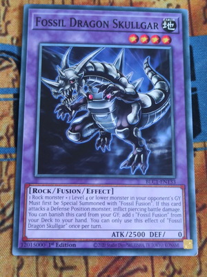 Fossil Dragon Skullgar κάρτα Yugioh like new, Secret Rare