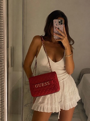 Guess crossbody bag, deep red
