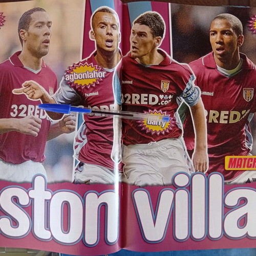 Match Football Magazine Issue 13-19/2/2007 like new with Aston Villa poster