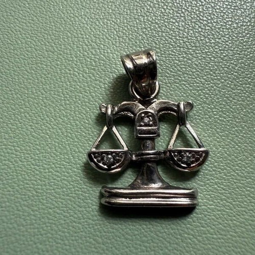 Libra Zodiac Necklace Silver 925 Handmade