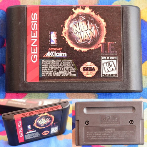 NBA Jam Tournament Edition Sega Genesis Mega Drive game used
