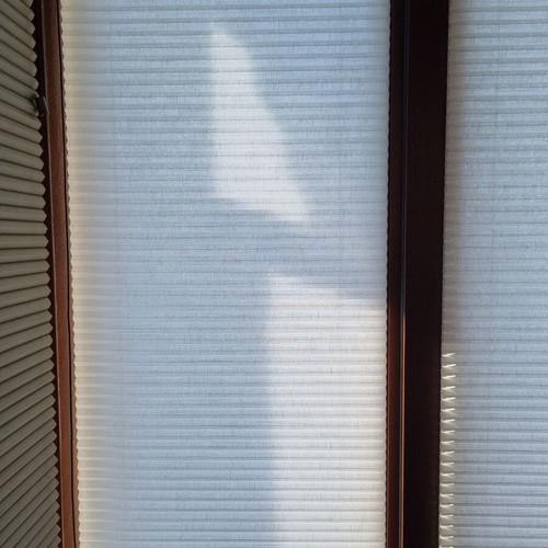 MHZ pleated sunshade blinds like new, set of 4, 187×47 cm