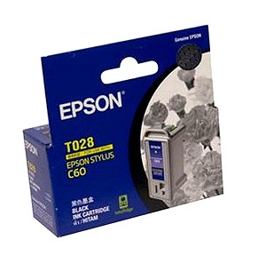 Μελάνι μαύρο Epson original C60 T028 inkjet black 17ml