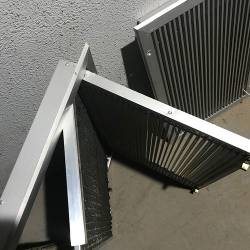 Aluminum vent grilles used, pack of 25 pieces with and without filter