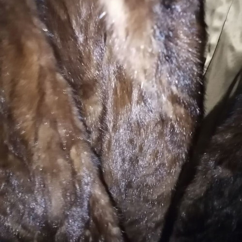 Fur coat with natural hair, like new