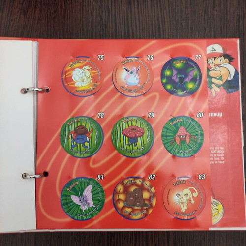 Pokemon tazos complete set with album