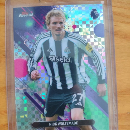Topps Finest EPL Nick Woltemade Newcastle card like new