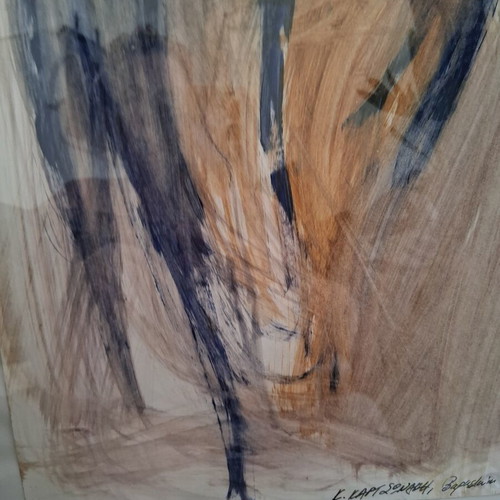 Painting "Γυμνο" framed 30×40cm, like new, signed