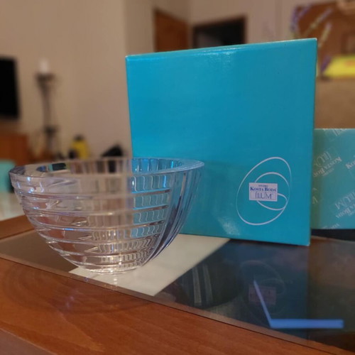 Kosta boda Ilum crystal bowl new with box