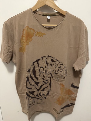 Roberto Cavalli short-sleeve tiger t-shirt, size Large