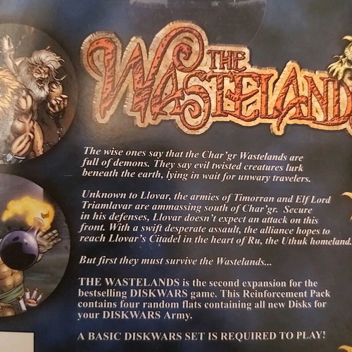 Diskwars The Wastelands Reinforcement Pack like new, board game 1999