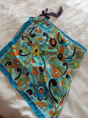 Vintage Rimel Halter Top Boho Chic, like new, multicolor turquoise