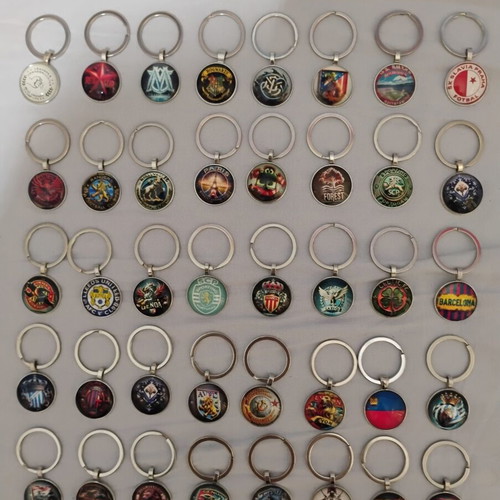 Football team keychains, full set