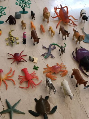 Φιγούρες ζώων μεταχειρισμένες, πακέτο περίπου 40 τεμαχίων