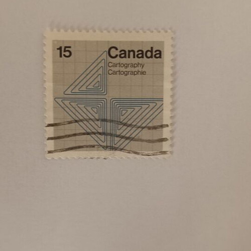 Canada 15 Cents Cartography Stamp like new