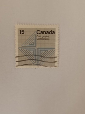 Canada 15 Cents Cartography Stamp like new