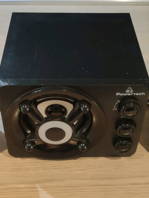 Powertech Crystal Sound PT-841 Ηχεία Υπολογιστή 2.1 με Ισχύ 3W σε Μαύρο Χρώμα