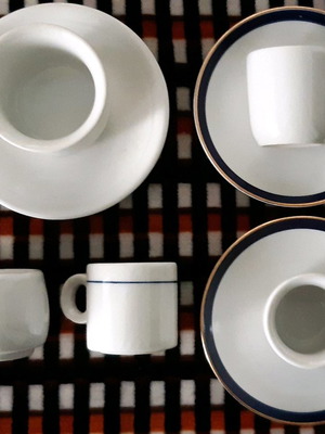 Greek coffee set used with 5 IONIA cups and 3 saucers