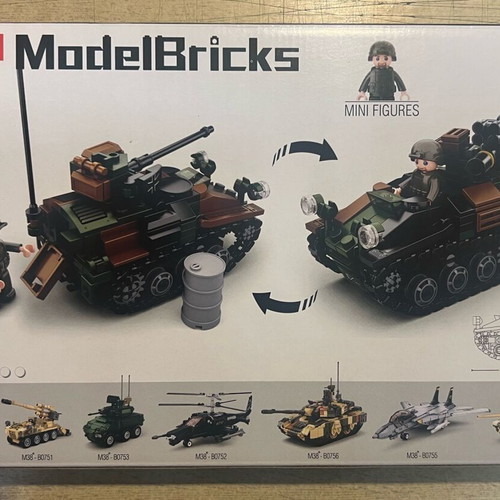 Sluban ModelBricks 2in1 Tank Construction Blocks 245 Pieces new