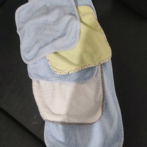 Baby towels, burp cloths, bibs, and bathrobe like new