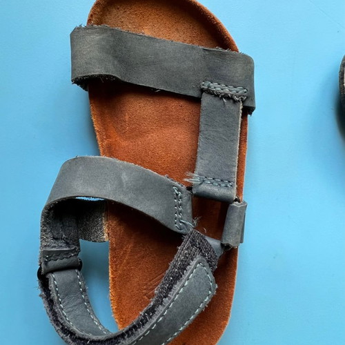 Zara βρεφικά παπούτσια δερμάτινα καλοκαιρινά μεταχειρισμένα, νούμερο 22